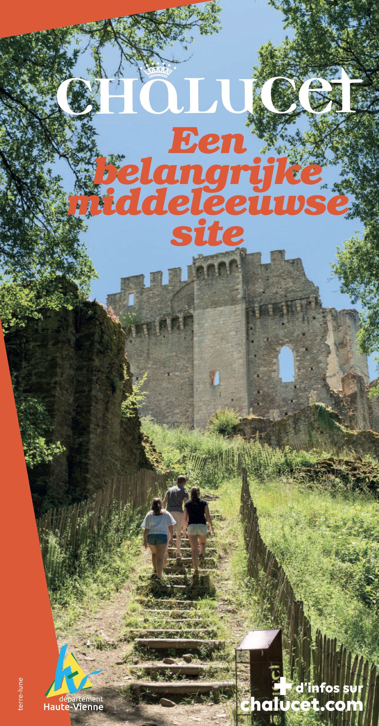 Châlucet – Un site médiéval majeur (NL) - Dépliant 5 volets